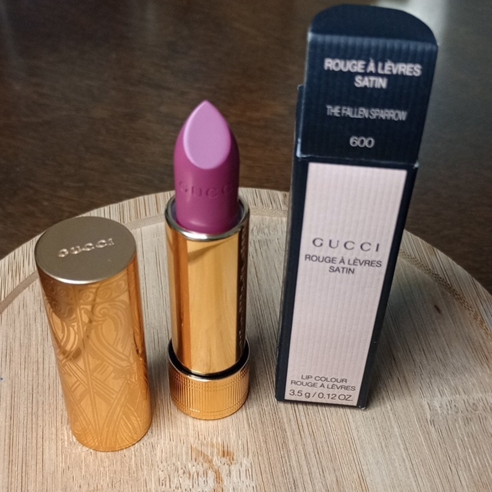 Gucci Satin Lipstick — DISCONTINUED/RARE 600 The Fallen Sparrow (mauve pink)